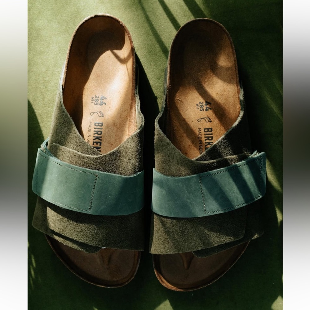 Birkenstock Green and Brown Sandals